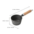 thumbnail image 2 of OUNONA Limited Countertop Space Small Frying Pan Black Compact Design 1Pcs Kitchen Accessory, 2 of 7