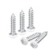 thumbnail image 1 of Tornillos blancos ST3x16mm, tornillos autorroscantes, paquete de 100, tornillos de cabeza plana Phillips para trabajar la madera, 1 of 5