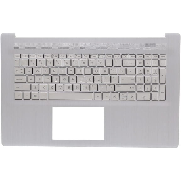 New Genuine HP 17-CN 17-CP 17T-CN 17Z-CP Series Silver Palmrest Backlit Keyboard FPR M50457-001