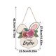 thumbnail image 3 of Decoraciones de Pascua, adornos de Pascua, regalos de Pascua, placa de puerta colgante de Pascua, lindos conejos colgantes de puerta, estilo bucólico, zanahoria, colgante de madera, decoración para el, 3 of 6