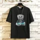 thumbnail image 3 of Conjuntos de pantalones cortos Ropa deportiva Ropa de hombre Camiseta elegante Hombre Trajes deportivos negros Chándal gráfico Top estampado Manga corta XL, 3 of 5