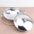 thumbnail image 3 of 1 Set Hot-pot Holder Stainless Steel Pot Double Handle Pot Dry Pot with Lid, 3 of 3