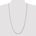 thumbnail image 2 of Solid 14k White Gold 1mm Spiga Pendant Chain Necklace 30", 2 of 6