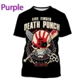 thumbnail image 5 of Hot Pop Band Five Fingers Death Fist 3D Printed T-shirt Fashion Men's Hip Hop Harajuku Unisex Oversized Crew Neck T-shirt Top, 5 of 5