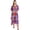 Dark Multicolor, variant on London Women’s Floral Ethnic Polyester Kaftan Dress with V Neck & Side Slits- Multi, 2XL