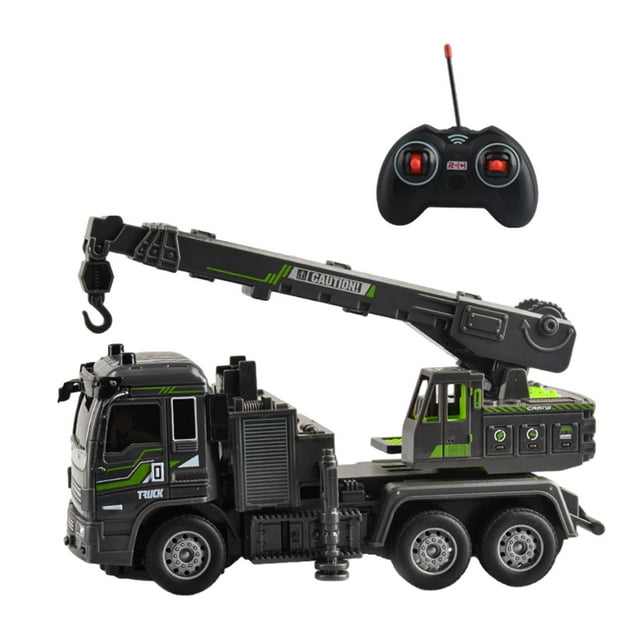 Coche de juguete modelo de construcción eléctrica 1:32 RC camión de ingeniería juguetes educativos regalos de cumpleaños camión de Control remoto para Grúa de ingeniería Baoblaze Juguetes de vehículos de ingeniería