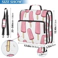 thumbnail image 2 of FORMRS Zipper Binder with Shoulder Strap 2-inch Ring 500 Sheet Capacity File Bag, Pink Ice Cream, 2 of 5