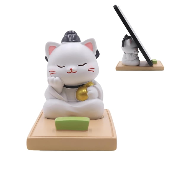 Soporte de teléfono Amamcy Cute Cat Kitten para smartphone de escritorio