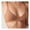 Brown, variant on Women's Triangle Bralette Seamless Ribbed Unlined Bra No Underwire Plunge Cami Bra with Adjustable Spaghetti Strap