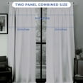 thumbnail image 3 of Kotton Culture Pinch Pleat Curtains with Tiebacks & Hooks Room Darkening Thermal Insulated Window Panels for Sliding Door, Patio Door, Living Room, Bedroom W(35"+35") L120 (2 Panels Combined, Silver), 3 of 8
