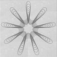 thumbnail image 1 of Ahgly Company Machine Washable Indoor Square Transitional Platinum Gray Area Rugs, 5' Square, 1 of 7