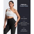 thumbnail image 4 of Leggings Aoxjox de cintura alta con control abdominal, negro, talla mediana, 4 of 7