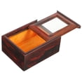 thumbnail image 5 of UPKOCH 1Pcs Trinket Box Dark Brown Wood Rectangular 3.54x2.75x1.61in For Birthday, 5 of 8
