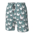 thumbnail image 4 of Fotbe Farm Birds Trajes de Baño Estampados para Hombre, Shorts de Verano de Secado Rápido, Ropa de Playa, Bañadores-Small, 4 of 6