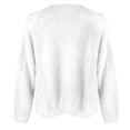 thumbnail image 4 of Vedolay Women's Coat Women's Rhinestone Fringed Casual Jacket Long Sleeve Casual Jacket Coat,White XXL, 4 of 4