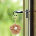 thumbnail image 4 of CTIRCHIU Puff Keychain Pom Pom Faux Ball Khaki 1Set, 4 of 6