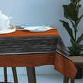 thumbnail image 2 of Rectangle Tablecloth 60x120inch Farmhouse Orange Grey Wood Wrinkle Resistant Washable Polyester Table Cloth Oil Proof Dining Table Cover Decorative for Parties/Wedding/Outdoor Country Wooden Grain, 2 of 6