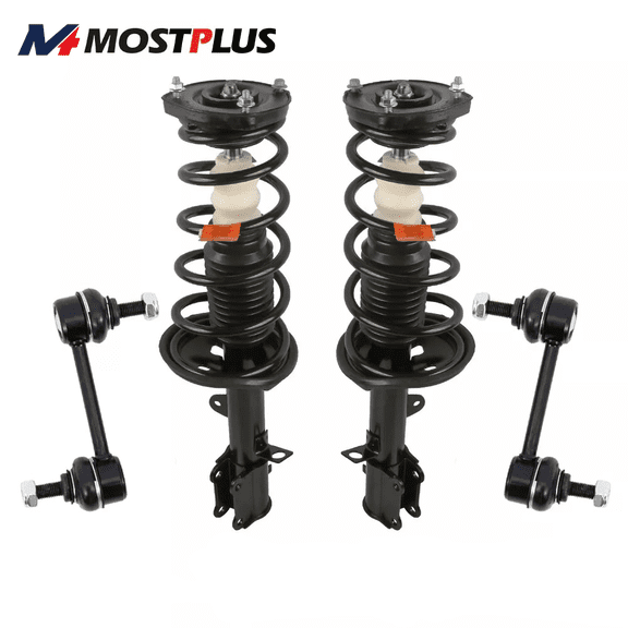 MOSTPLUS Rear Struts w/ Sway Bar Link Kits for 98-02 Chevy Prizm 93-02 Toyota Corolla