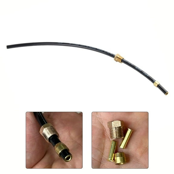 Air Compressor Nylon Hose With Copper Parts For Pressure Switch Connection