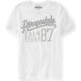 thumbnail image 1 of Aeropostale Mens Script New York 87 Graphic Camiseta, Blanco, X-Small Aeropostale Camiseta gráfica, 1 of 1