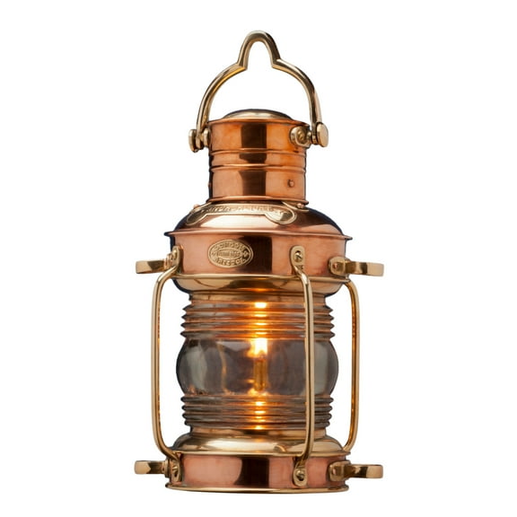 Kings County Tools Antique Oil Lamp - Functional Hanging Lantern (Brass)