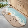 thumbnail image 1 of LUMI Extra Large Beach Bathroom Rugs, Non Slip Bath Mat Ultra Soft Washable Absorbent Quick Dry, Ocean Sea Theme Bath Rug with St, 1 of 9