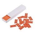 thumbnail image 4 of Plastic Razor Blades 100 PCS Double Edged Plastic Blade for Safety Glass Scraper and Plastic Razor Scraper Tool for Remove Decals Stickers Adhesive Label Glue and Glass Clean-Orange, 4 of 5