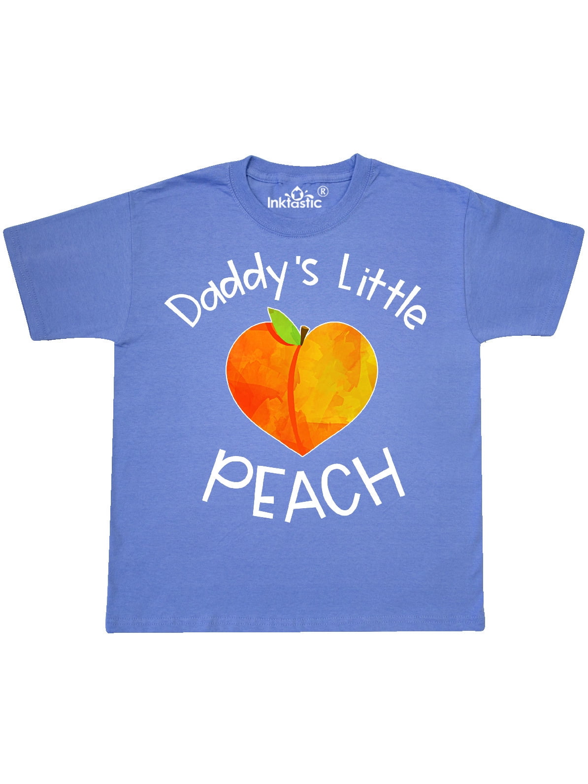 Daddy's Little Peach Cute Peach Heart Youth T-Shirt - Walmart.com ...