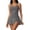 Grey, variant on Women's 2 Piece Tennis Skirt Set Side Split Mini Skirt and Sleeveless Tank Top Golf Athletic Outfit for Summer Workout