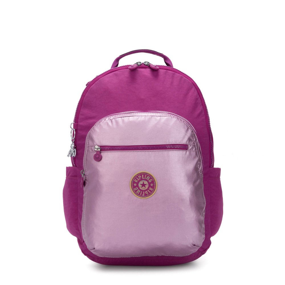Kipling Kipling Seoul Extra Large 17" Metallic Laptop Backpack