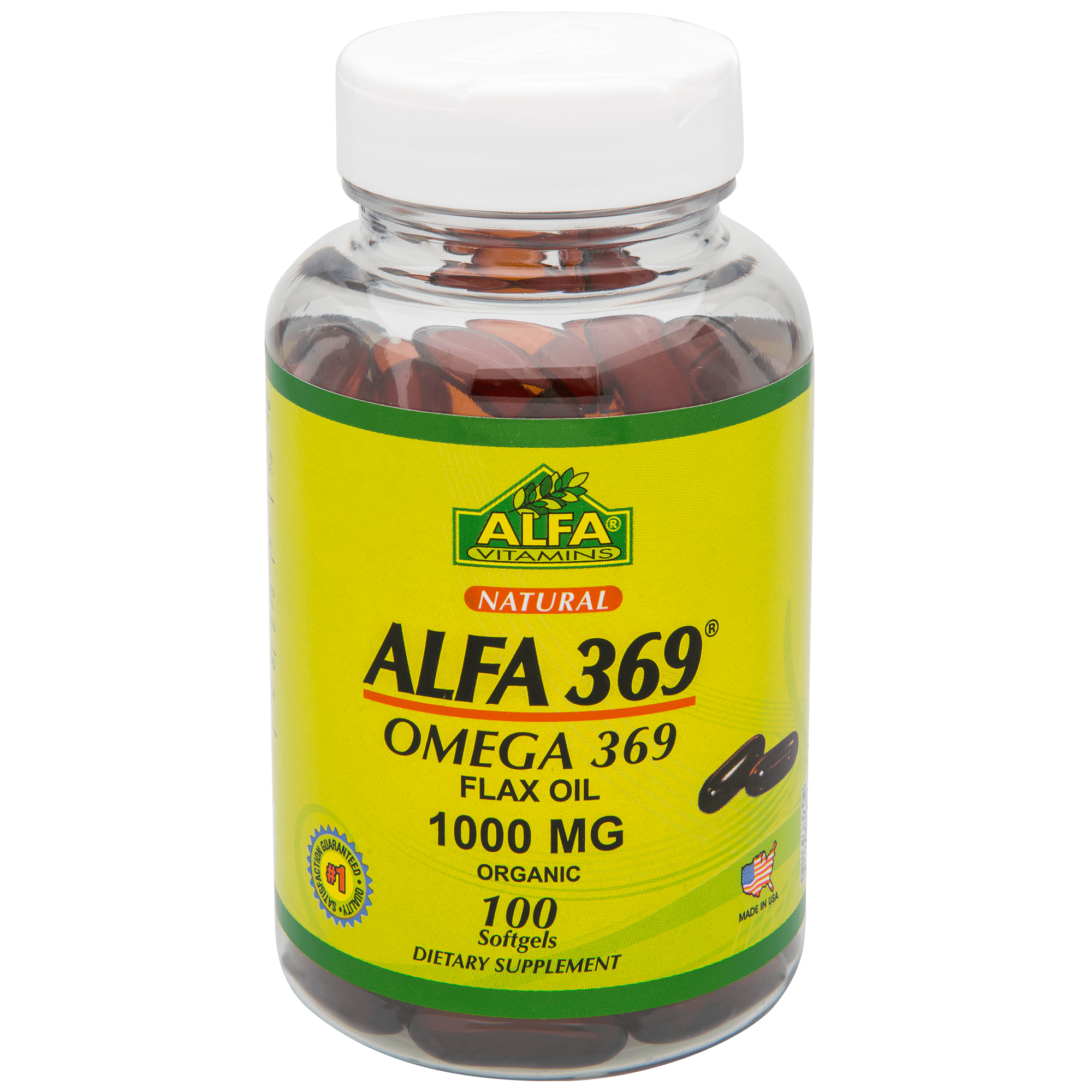 676194173174 UPC Alfa Vitaminas Alfa Omega 369 369 Aceite De Lino Cápsulas  De 1000 MG - 100 CT