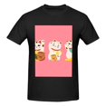 thumbnail image 4 of Bingfone Cute Cat Men'S Loose Fit Short-Sleeve Pocket T-Shirt, 4 of 7