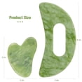 thumbnail image 2 of Juego de herramientas de masaje Gua Sha, tamaño grande, con mango, piedra de jade, 2 of 7