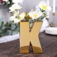thumbnail image 3 of BalsaCircle 6" Gold K Metallic Letters Symbols Ceramic Flower Vase Centerpiece Wedding Party Events Decorations, 3 of 8