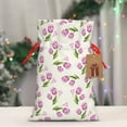 thumbnail image 4 of Fuzoiu Tulips Flowers Print Christmas Gift Bag,Burlap Gift Bag with Drawstring Closure & Hang Tag,Perfect for Holidays, Birthdays, and Special Occasions-Medium, 4 of 7