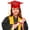 Red, variant on Kids Graduation Cap Preschool Kindergarten Mortarboard with Tassel Red One Size