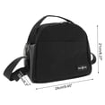 thumbnail image 5 of Unique Bargains 1 Pc Portable Semi-circular Lunch Tote for Work 9.45"x6.3"x8.27" Black, 5 of 5