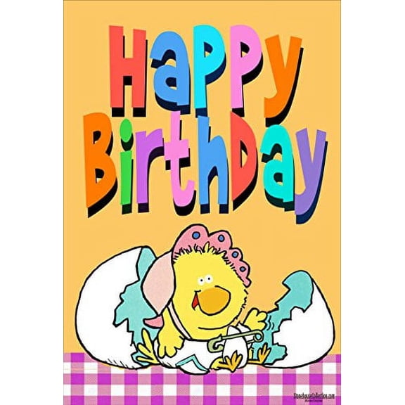 Kids Happy Birthday Garden Flag - 12.5" x 18" - Double Sided56004