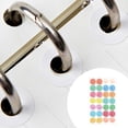 thumbnail image 3 of kurtrusly 4 Pieces Reinforcement Labels Strong Viscosity Doughnut Shape Small Removable Hole Stickers Set Geometry Pattern for Binders Halo Dyeing, 3 of 9