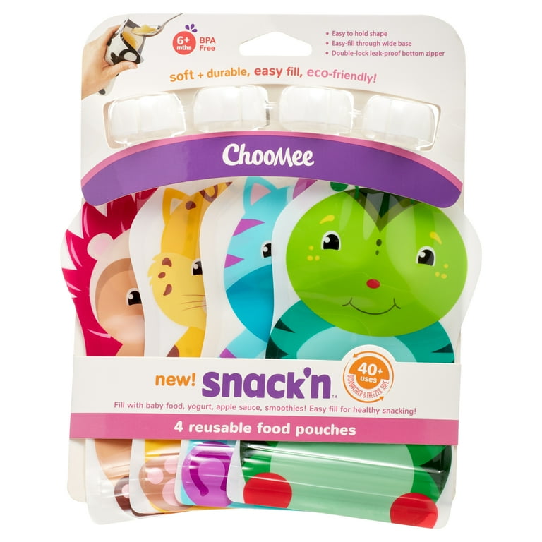 ChooMee Snack'n Reusable Food Pouches - 2 ct