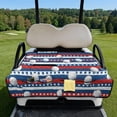 thumbnail image 2 of Whosucclay Patriotic Stars and Stripes with Golf Balls Pattern Club Car Seat Covers, 4 Storage Pockets for EZGO Ds Precedent Tempo, 51.18 x 30.3 inches, 2 of 9