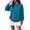 Cyan #171, variant on Womens Oversized Sweatshirts Basic Solid Pullover Tops Fall Winter Long Sleeve Crewneck Clothes