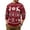 Wine Red Elk, variant on Iceglad Men's Ugly Christmas Sweater Reindeer Snowflake Print Acrylic Knitted Pullover