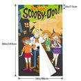 thumbnail image 4 of Cortina de puerta con dibujos animados de Scooby Doo, para dormitorio, cocina, cortinas opacas, cortinas de privacidad para puerta, decoración del hogar, 2 paneles, 34" x 56", 4 of 7