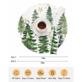 thumbnail image 6 of 15 Inch Round Placemats Set of 4, Green Christmas Tree Non Slip Heat Insulation PP Table Mats, Winter Watercolor Gold Snowflakes Washable Place Mats for Kitchen Dining Party Table Decor, 6 of 7