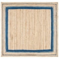 thumbnail image 6 of SAFAVIEH Natural Fiber Ariana Bordered Area Rug, Navy/Natural, 6' x 6' Square, 6 of 8