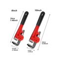 thumbnail image 2 of 8inch/10inch Pipe Wrench Multifunctional Plumbing Tool Adjustable Wrench Industrial Grade Monkey Wrench, Household Plumbing Tools, 2 of 4