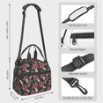 thumbnail image 2 of Naloa Autumn Forest Mushrooms Print Lunch Bag for Women & Men Insulated Lunch Box or Cooler Lunch Tote Bags for Work, Travel, Outdoor, 2 of 5
