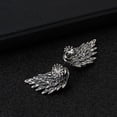 thumbnail image 7 of UDIYO Women Vintage Angel Wings Rhinestone Ear Jacket Earrings Piercing Jewelry Gift, 7 of 7