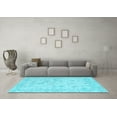 thumbnail image 3 of Ahgly Company Indoor Rectangle Oriental Light Blue Traditional Area Rugs, 5' x 7', 3 of 4
